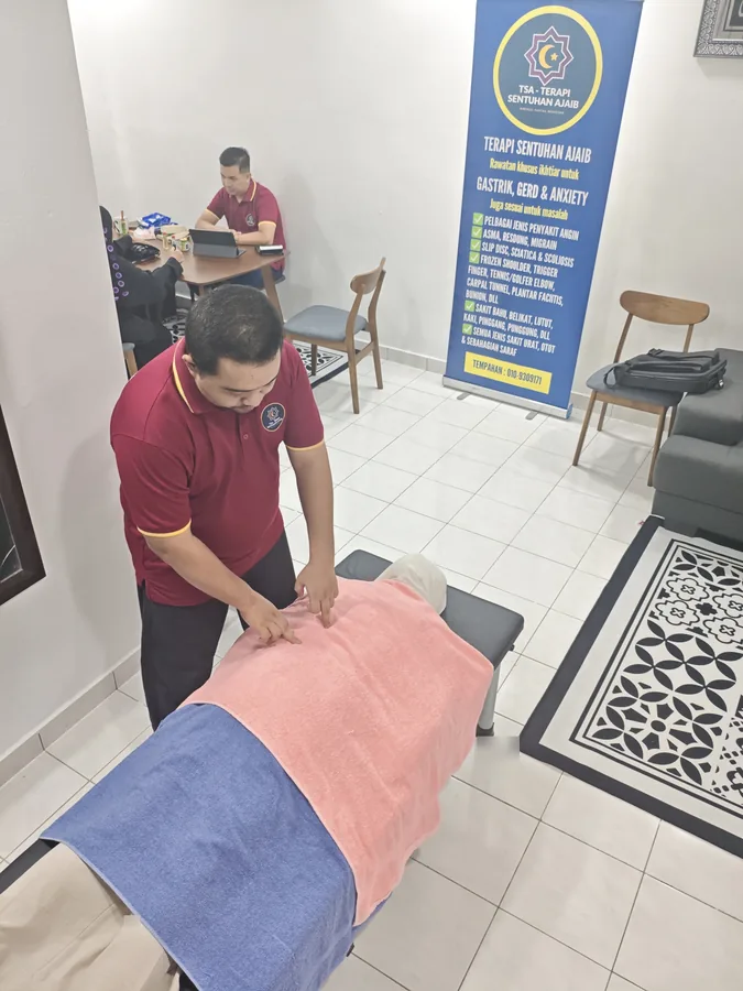 Sesi rawatan TSA — Terapi Sentuhan Ajaib